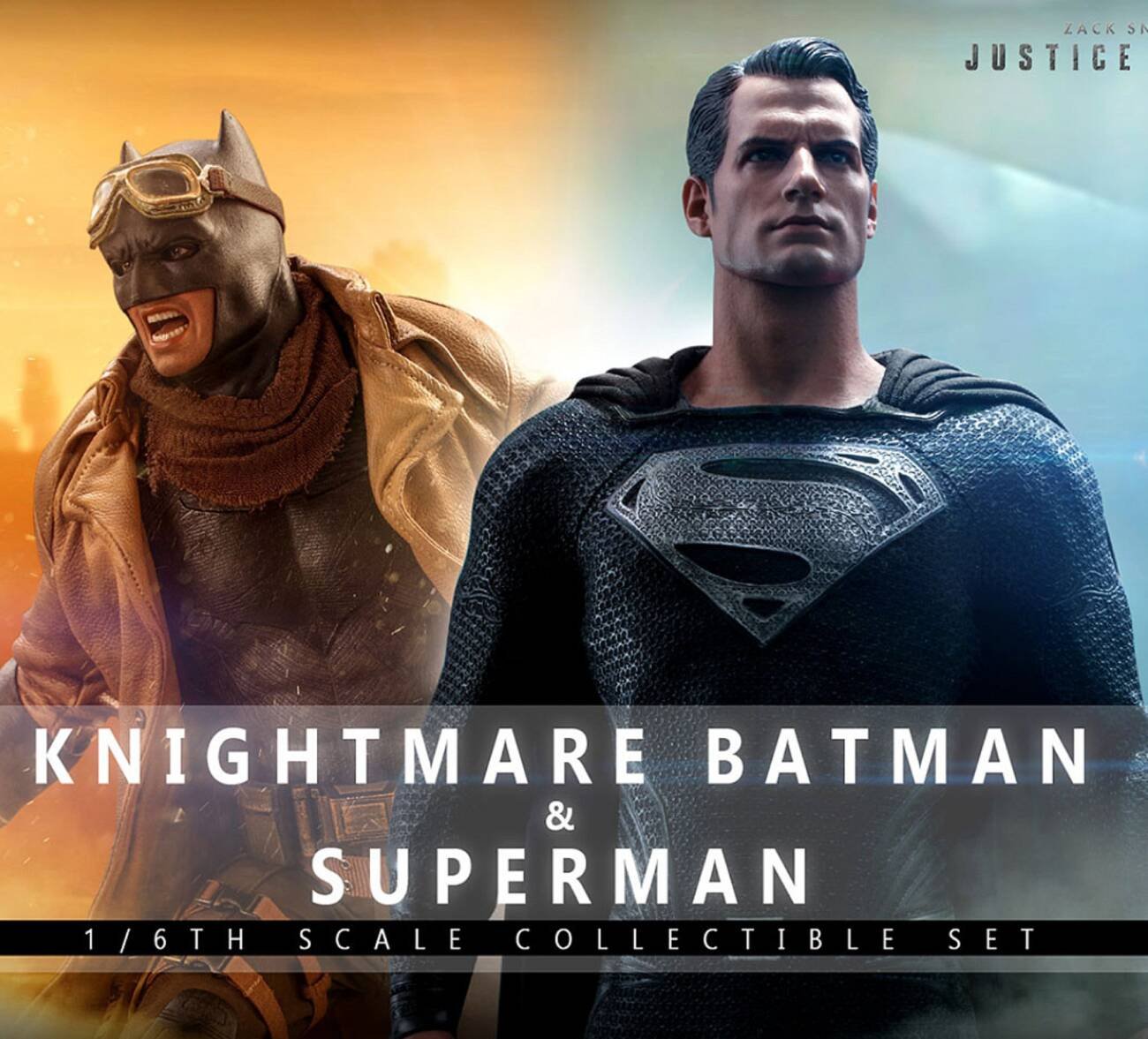 Zack Snyder's JL Knightmare Batman and Superman Sixth Scale Figure Set by Hot Toys
