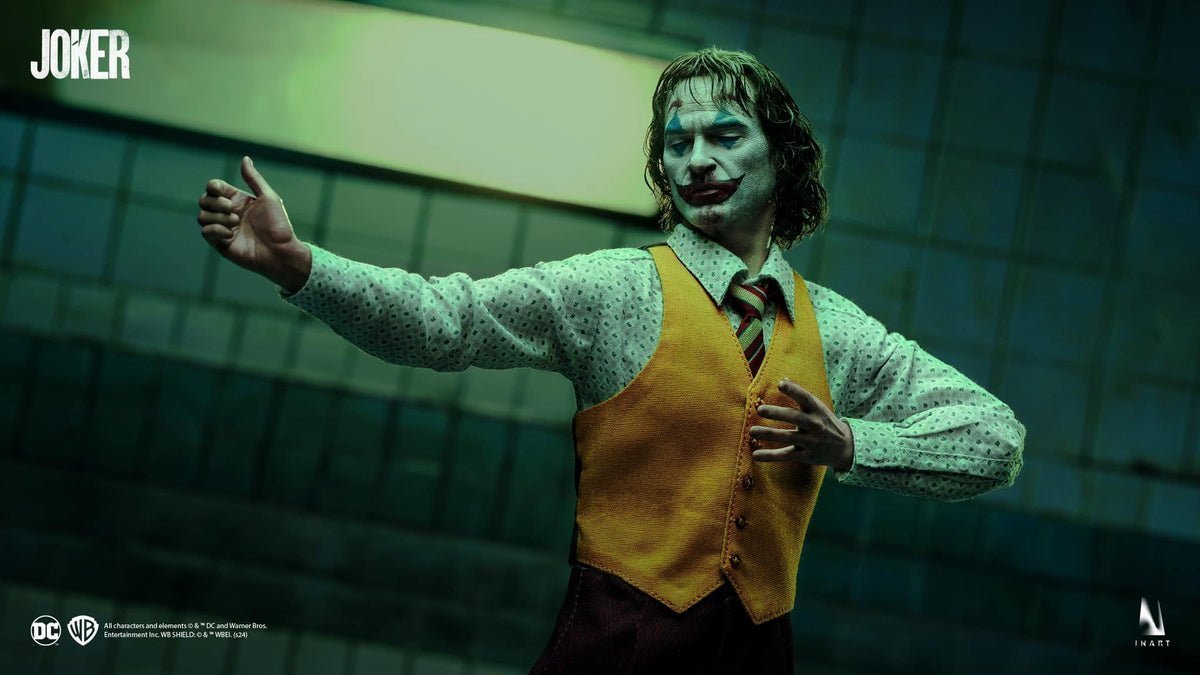 thumbnail image 2 of 1/6 Scale Joaquin Phoenix Joker Head Sculpt – For 12" Hot Toys Figure BD001 2 of 6