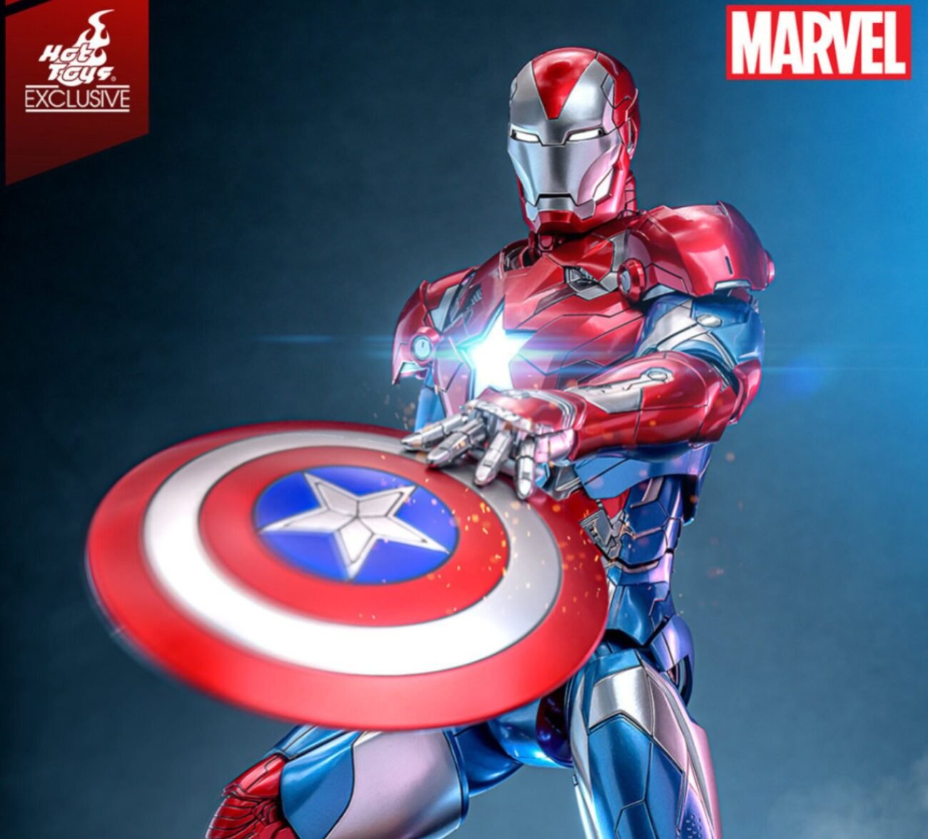 Marvel Iron Patriot Sixth Scale Figure by Hot Toys - Limited Edition: 3000