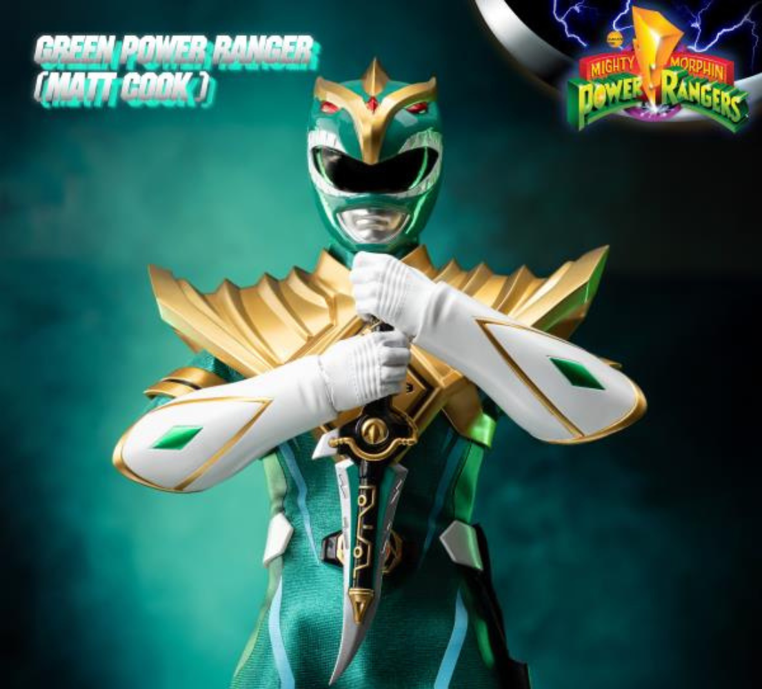 Mighty Morphin Power Rangers FigZero 1/6 Green Power Ranger (Matt Cook) Chaos Energy Version