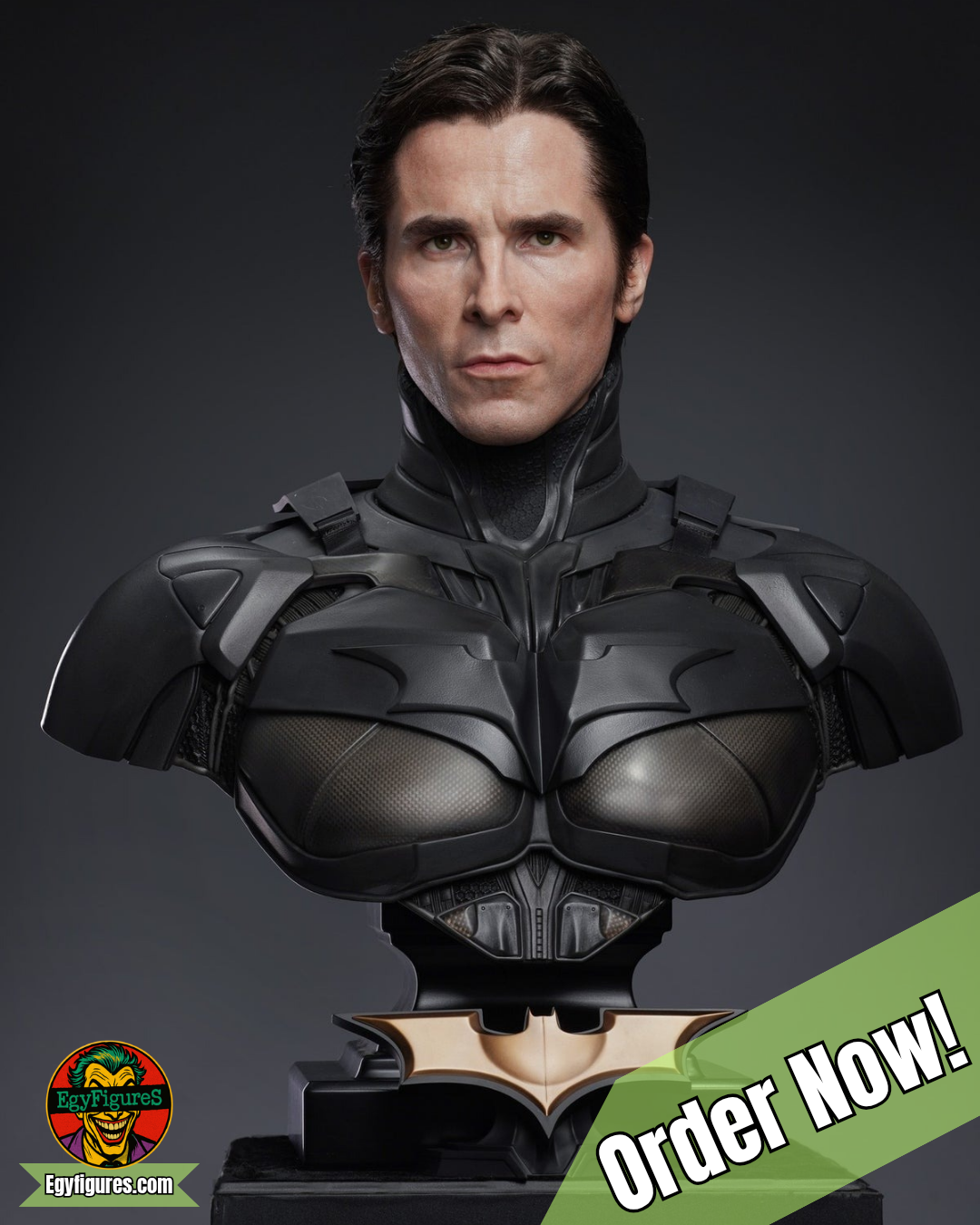 Queen Studios The Dark Knight - Batman Christian Bale 1:1 Life-Size Bust