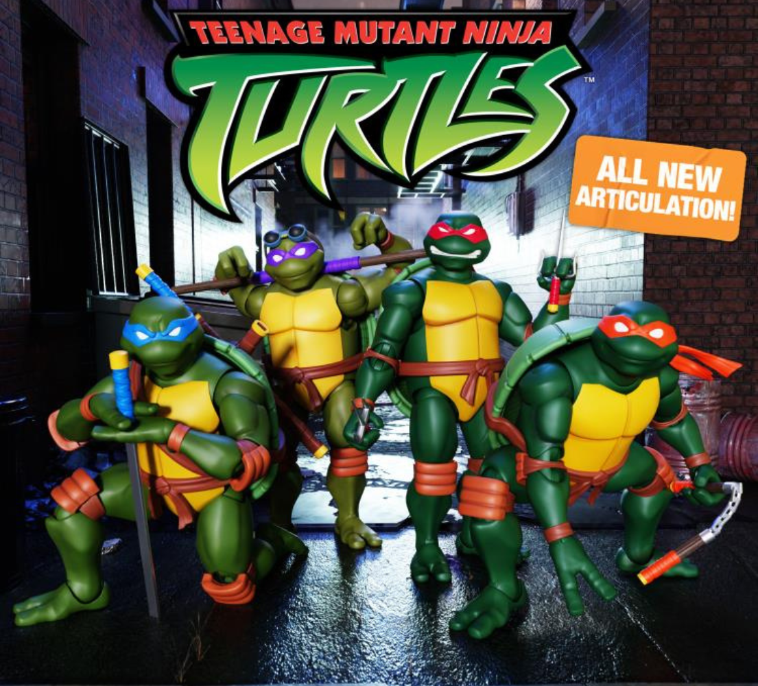 Teenage Mutant Ninja Turtles ULTIMATES! Leonardo (2003 Animated Series) Action Figures Set BY SUPER7