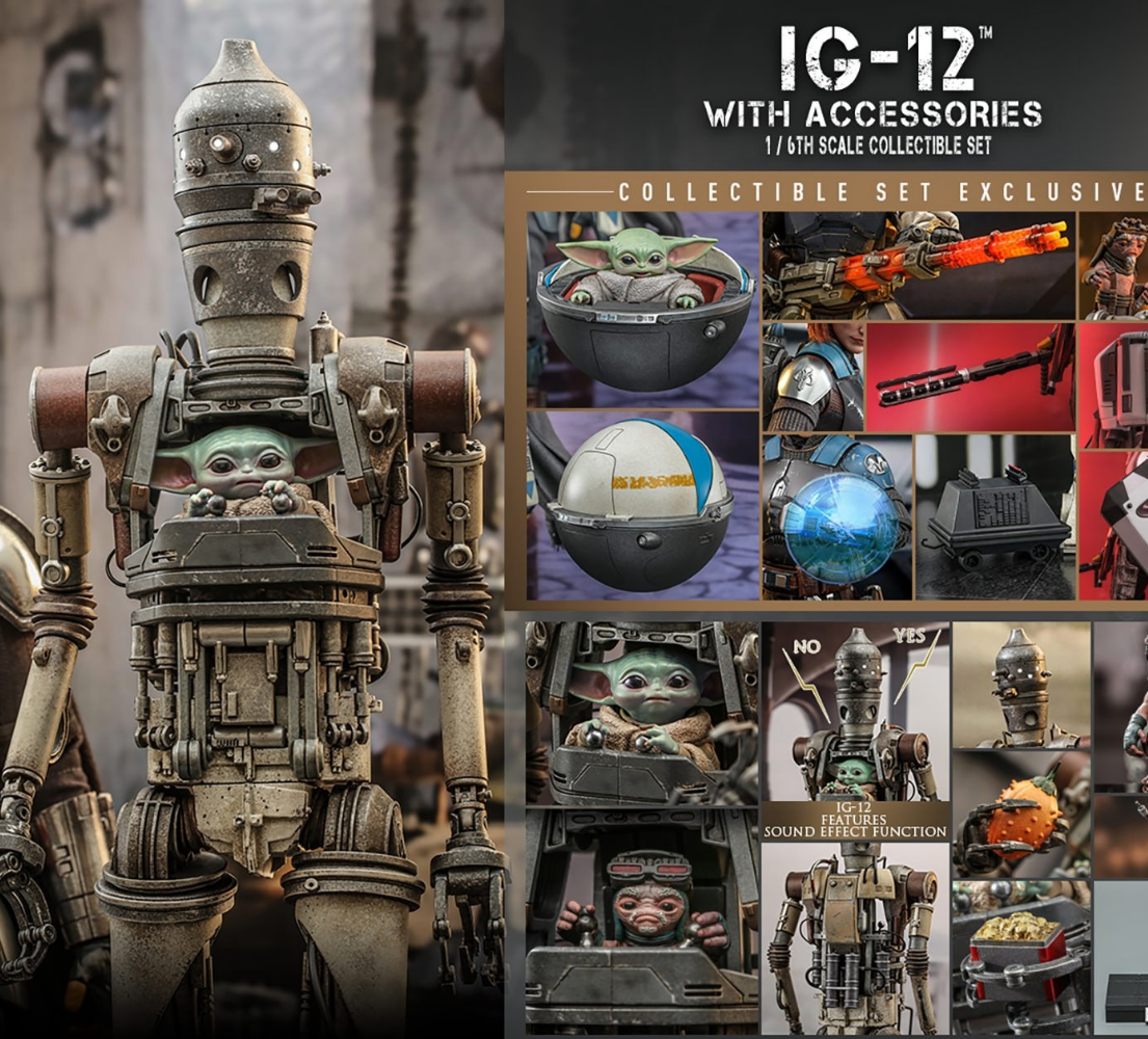 IG-12 With Accessories Sixth Scale Figure Set by Hot Toys