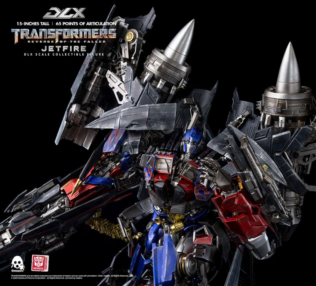 Transformers: Revenge of the Fallen DLX Jetfire + Optimus Prime (Bundle) Collectible Action Figures By Threezero