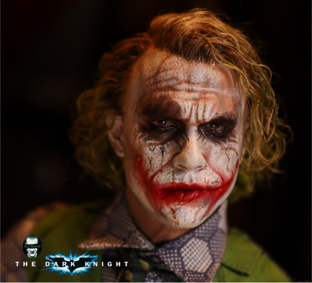 TDK Joker (Heath Ledger) Rooted Hair Premium 1/6 Scale Head Sculpt - Nancy 4.0