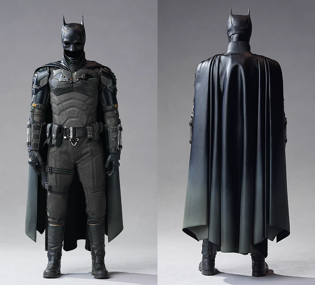 Custom 1/6 The Batman Drape Cape Compatible With Hottoys & Inart Figure